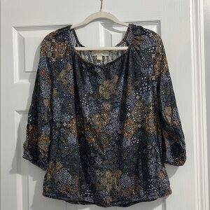 Michael Kors Chic Multicolor Patterned Women's Blouse